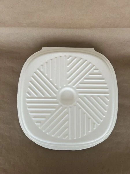12" Sugarcane Pizza Box Clamshell 50cs - Disposable Take Away Food Packaging - Canadian Distribution - Image 2
