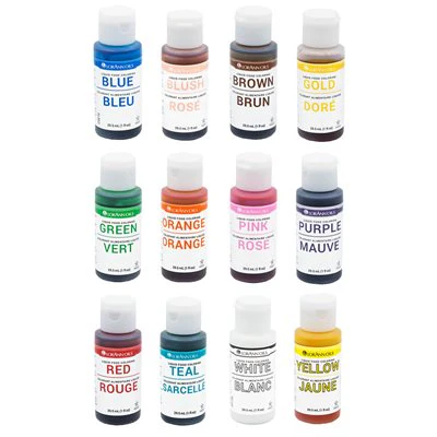 12-Unit Liquid Food Color Assortment, Variety Pack, 1 ounce, 12 unit per carton - Canadian Distribution - Ships Free Within Canada on Orders Above CAD $199 - Image 2