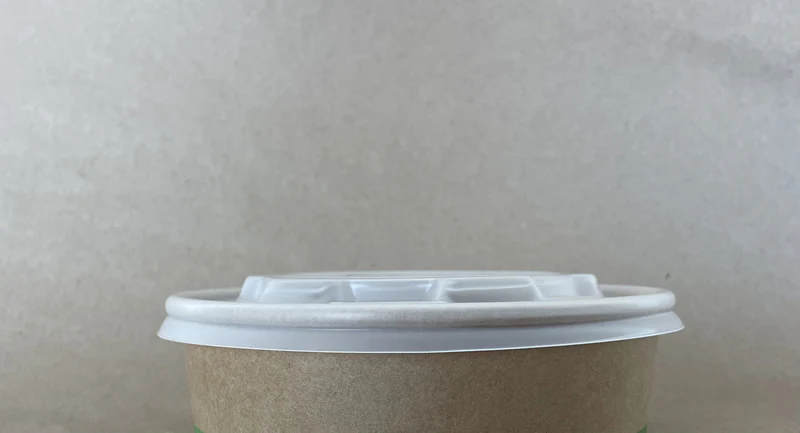 150mm Transparent CPLA Hot/Cold Lid 300cs - Disposable Take Away Food Packaging - Canadian Distribution - Image 2
