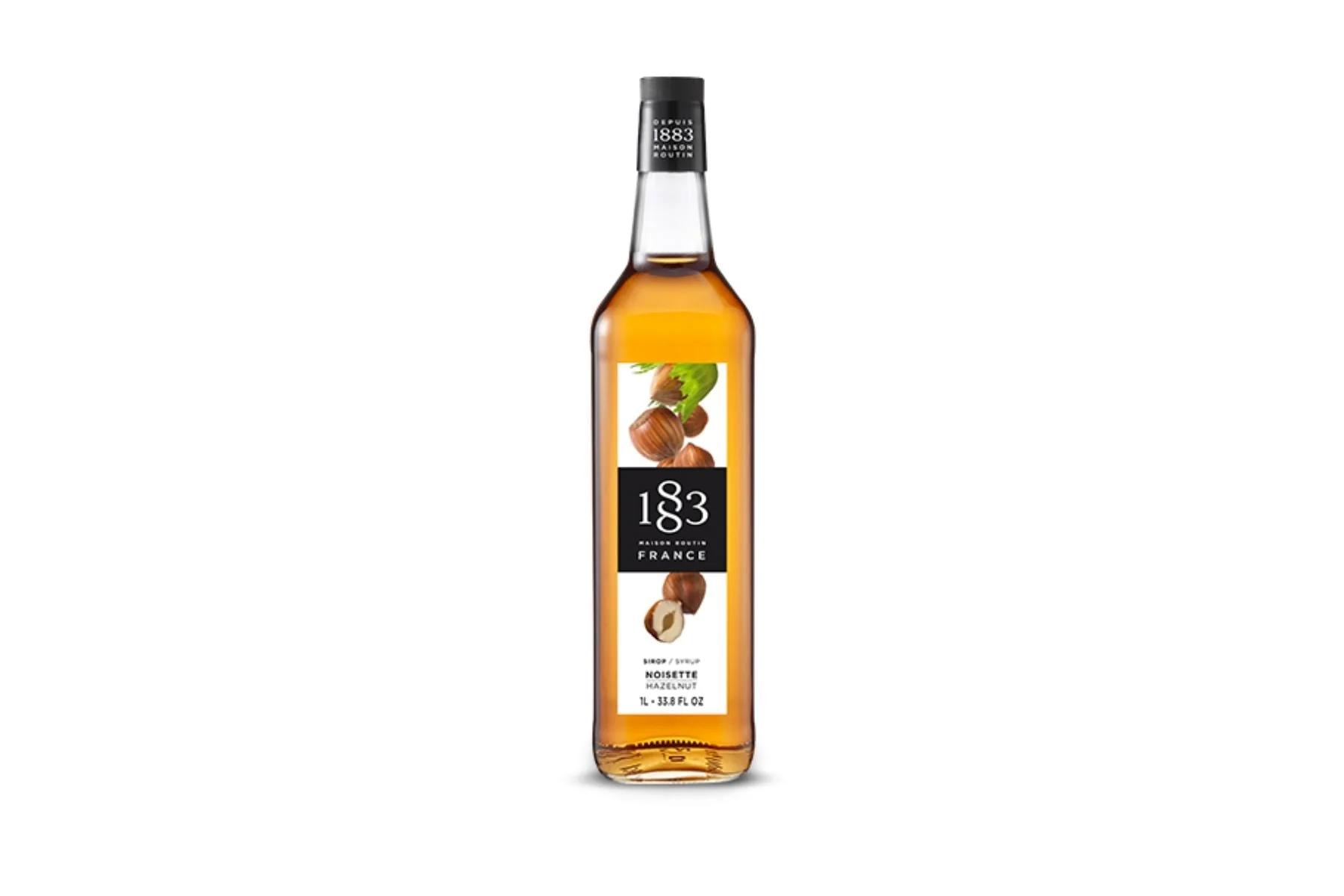 1883 Maison Routin Premium Syrup - 6 x 1L Pet-Plastic Bottles  - Hazelnut - Ships Free Within Canada on Orders Above CAD $199