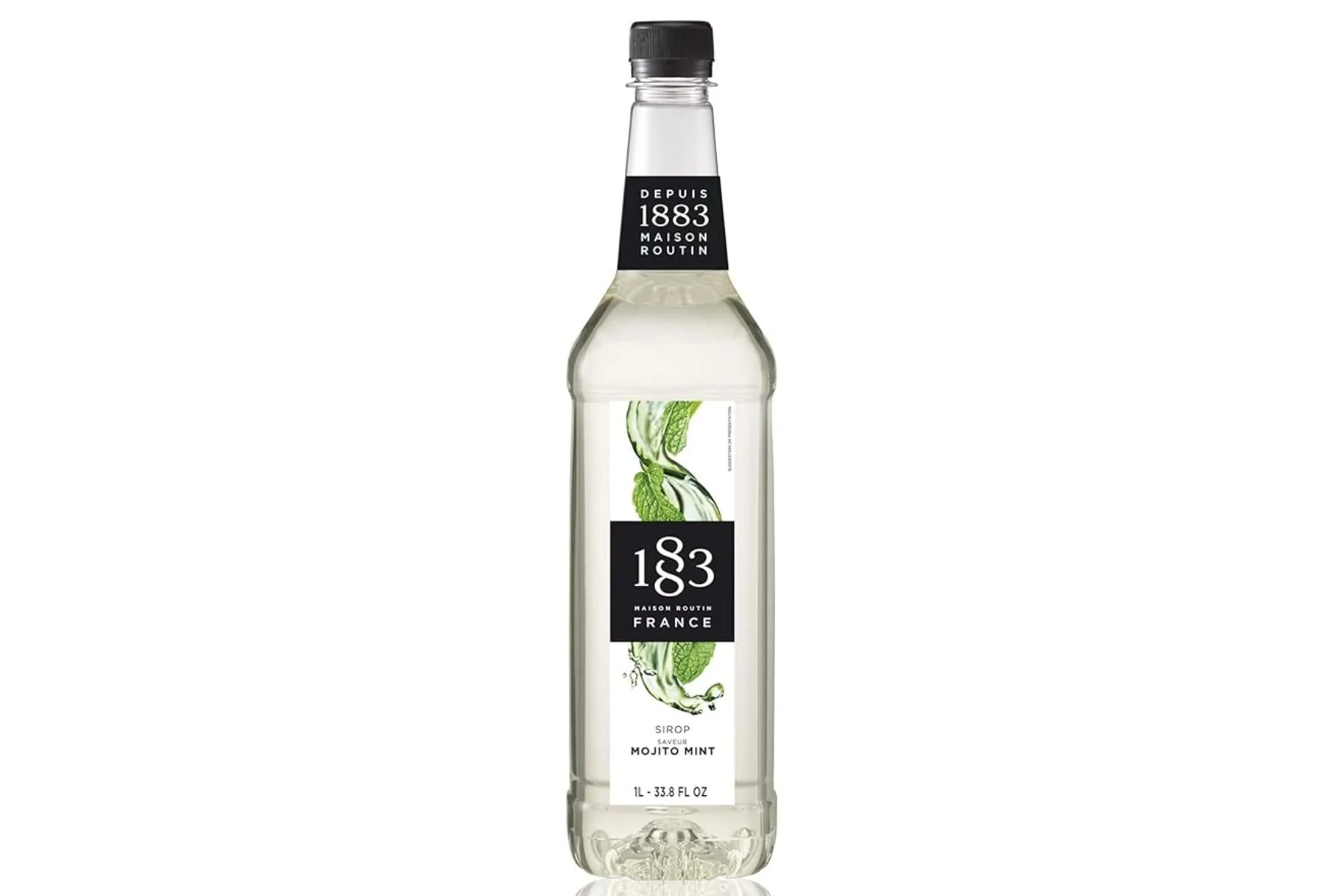 1883 Maison Routin Premium Syrup - 6 x 1L Pet-Plastic Bottles  - Mojito Mint - Ships Free Within Canada on Orders Above CAD $199