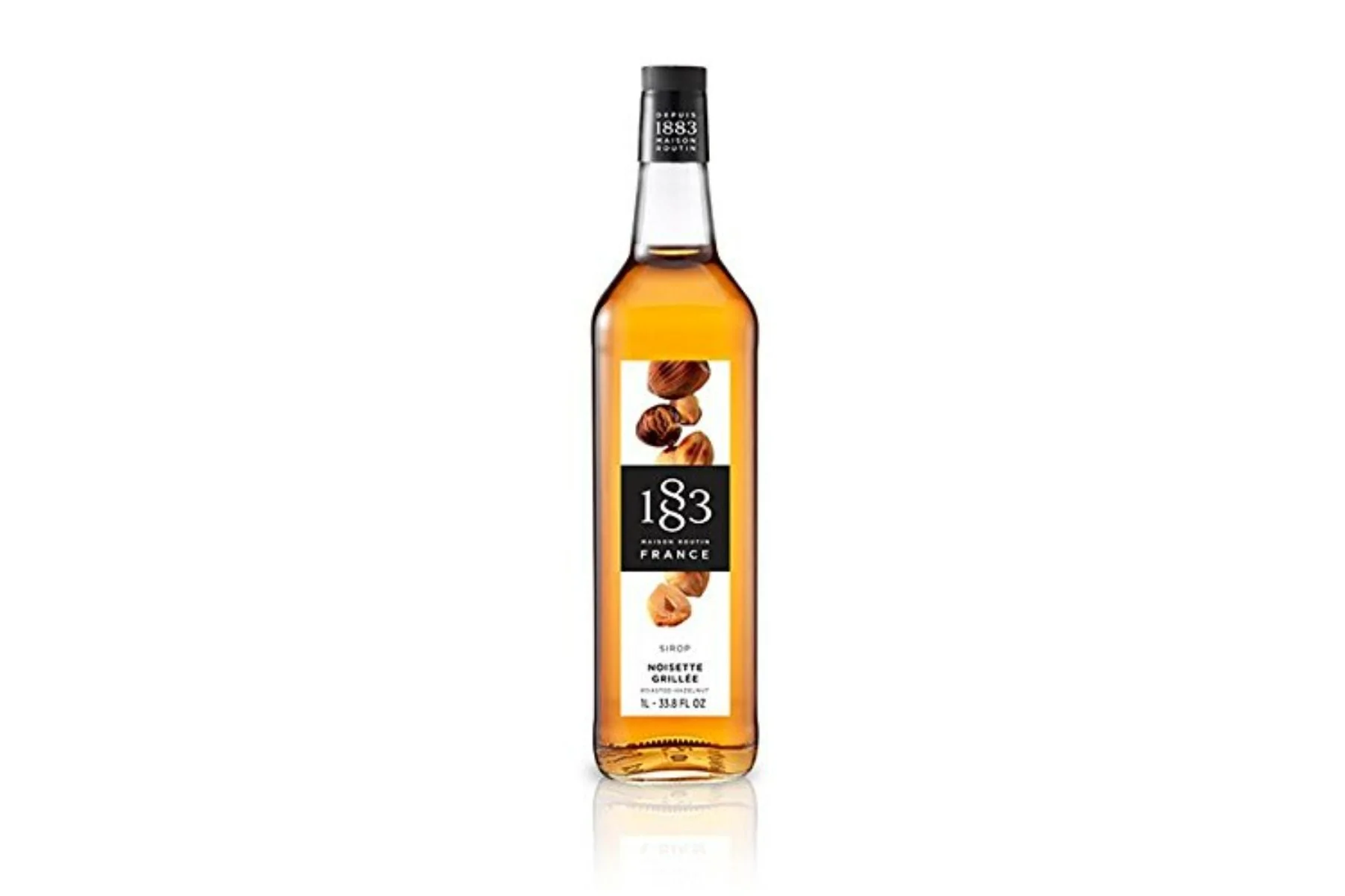 1883 Maison Routin Premium Syrup - 6 x 1L Pet-Plastic Bottles  - Roasted Hazelnut - Ships Free Within Canada on Orders Above CAD $199