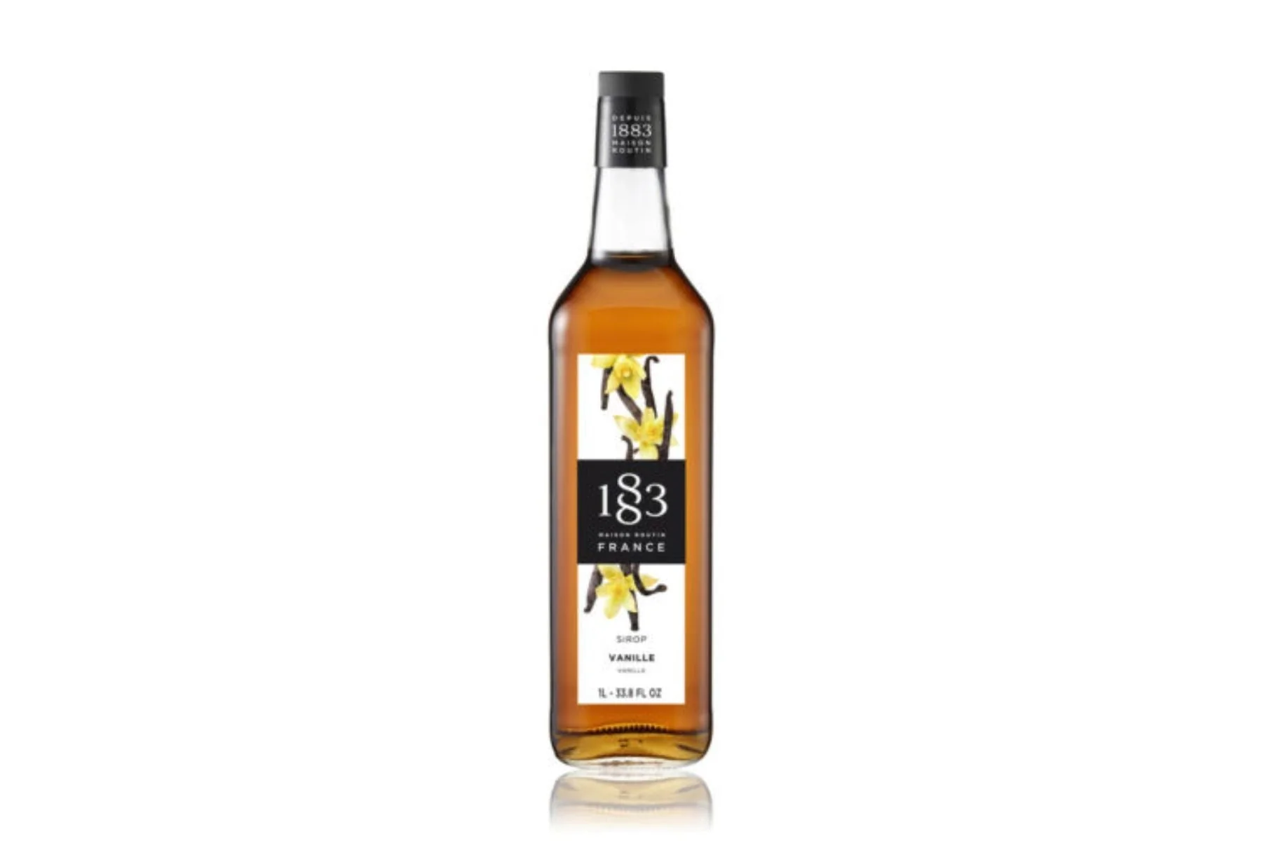 1883 Maison Routin Premium Syrup - 6 x 1L Pet-Plastic Bottles  - Vanilla - Ships Free Within Canada on Orders Above CAD $199