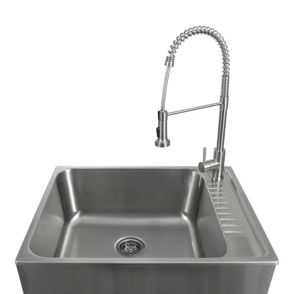 28 in. All-In-One RTA Laundry Cabinet with Stainless Steel Sink and Faucet - 1 - Transform - Restaurant Foodservice Equipment and Accessories - Canadian Distribution - Image 3