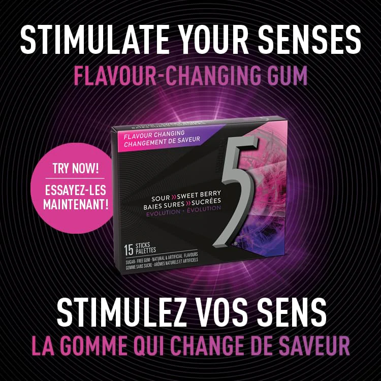 5 GUM Evolution Sour to Sweet Berry Flavor-Changing Sugar-Free Chewing Gum, 10 Packs of 15 Sticks - Canadian Distribution - Ships Free Within Canada on Orders Above CAD $199 - Image 5