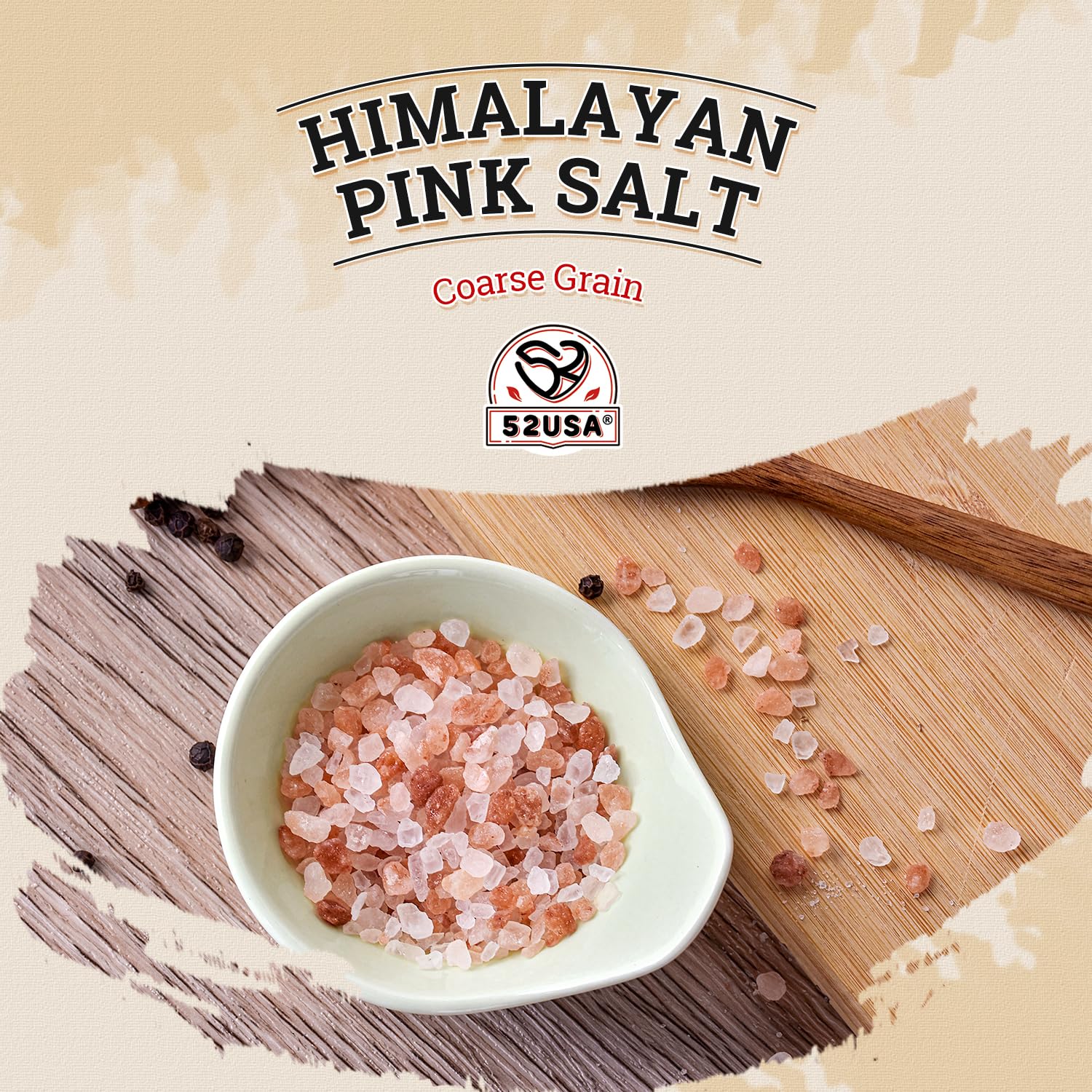 52USA – Himalayan Pink Salt – Coarse Grind – 5 lb - Canadian Distribution - Ships Free Within Canada on Orders Above CAD $199 - Image 3