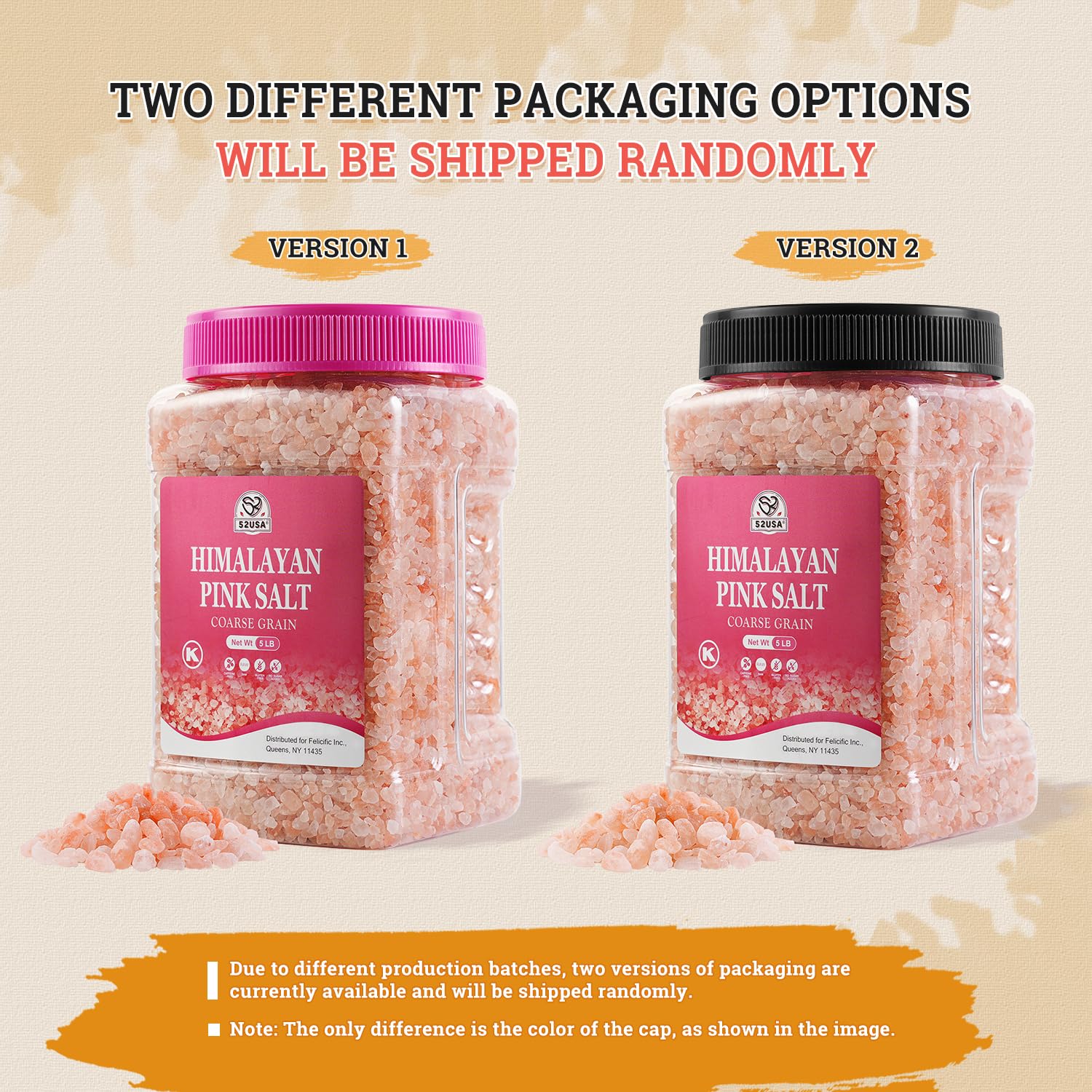 52USA – Himalayan Pink Salt – Coarse Grind – 5 lb - Canadian Distribution - Ships Free Within Canada on Orders Above CAD $199 - Image 5