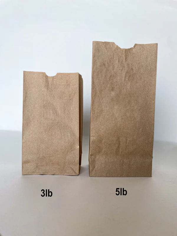5LB Brown Grocery Bag 5.25" x 3.50" x 10.75" 500cs - Disposable Take Away Food Packaging - Canadian Distribution - Image 2