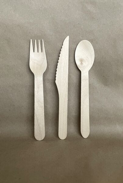 6" Birch Wood Knife 1000cs - Disposable Take Away Food Packaging - Canadian Distribution - Image 3