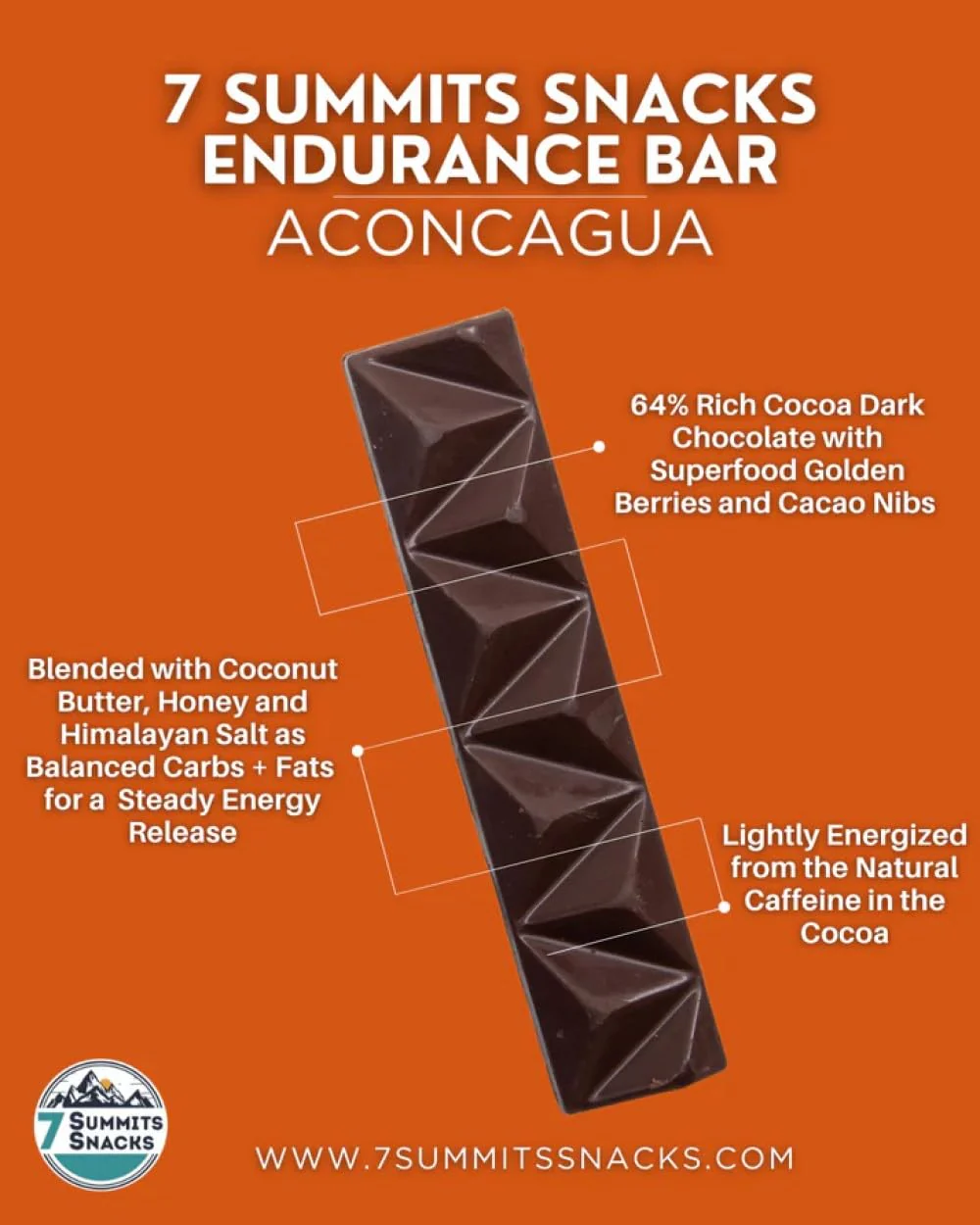 7 Summits Snacks Aconcagua Endurance Bar – 12 Pack (31g each) - Canadian Distribution - Ships Free Within Canada on Orders Above CAD $199 - Image 5