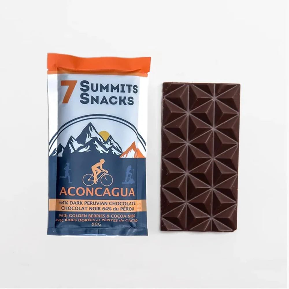 7 Summits Snacks Aconcagua Superfood Chocolate Bar – 12 Pack (80g each) - Canadian Distribution - Ships Free Within Canada on Orders Above CAD $199 - Image 6