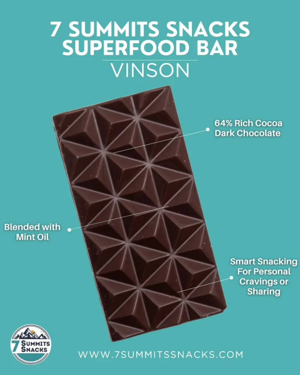 7 Summits Snacks Vinson Superfood Chocolate Bar 2 x 80g - Canadian Distribution - Ships Free Within Canada on Orders Above CAD $199 - Image 5