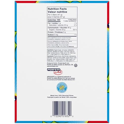 Airheads Sour Blue Blast Candy Bars - 2 x Pack of 36 (15.6g Each) - Canadian Distribution - Ships Free Within Canada on Orders Above CAD $199 - Image 10