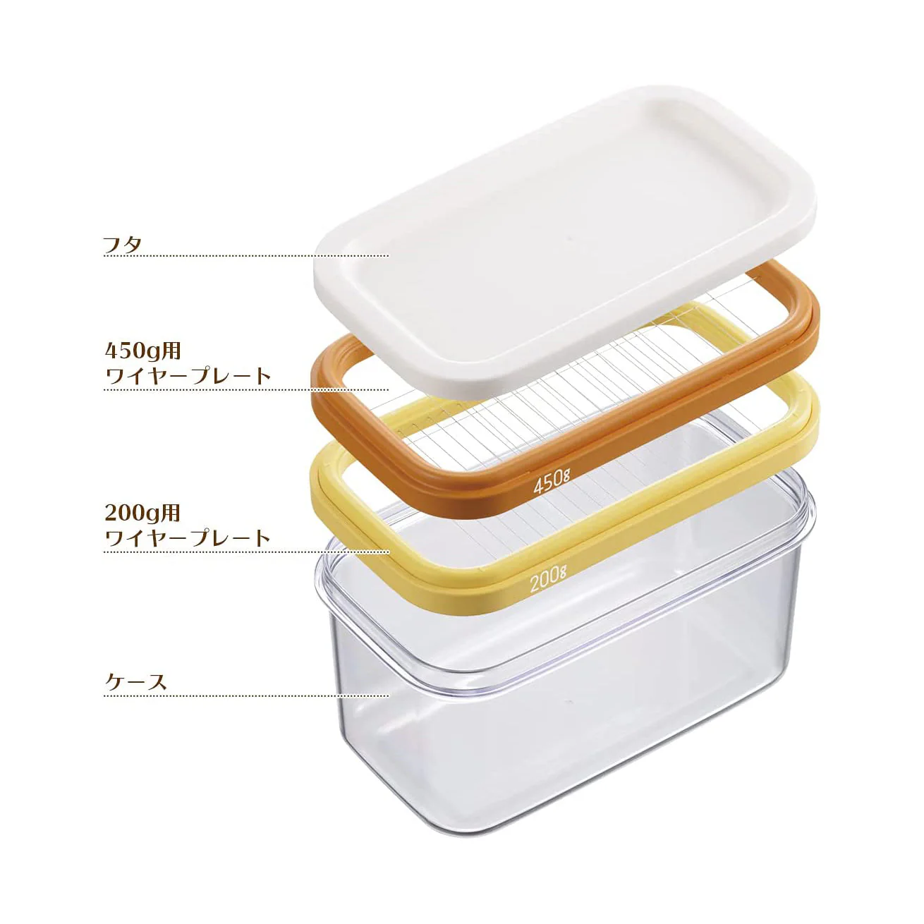 AKEBONO Butter Cutting & Storage Case, One-Push Slicer, 5g Portions - Canadian Distribution - Ships Free Within Canada on Orders Above CAD $199 - Image 3