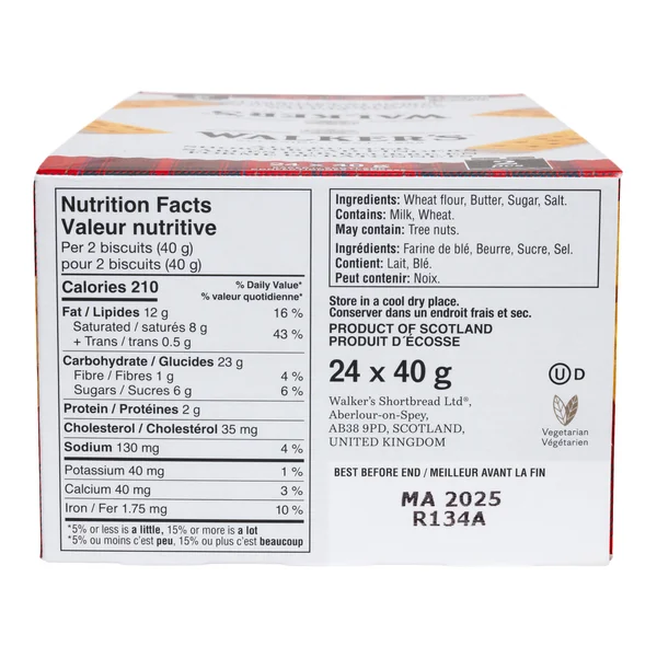 All- Butter Shortbread Fingers - 96 × 40 g - Walker's - Canadian Distribution - Ships Free Within Canada on Orders Above CAD $199 - Image 2