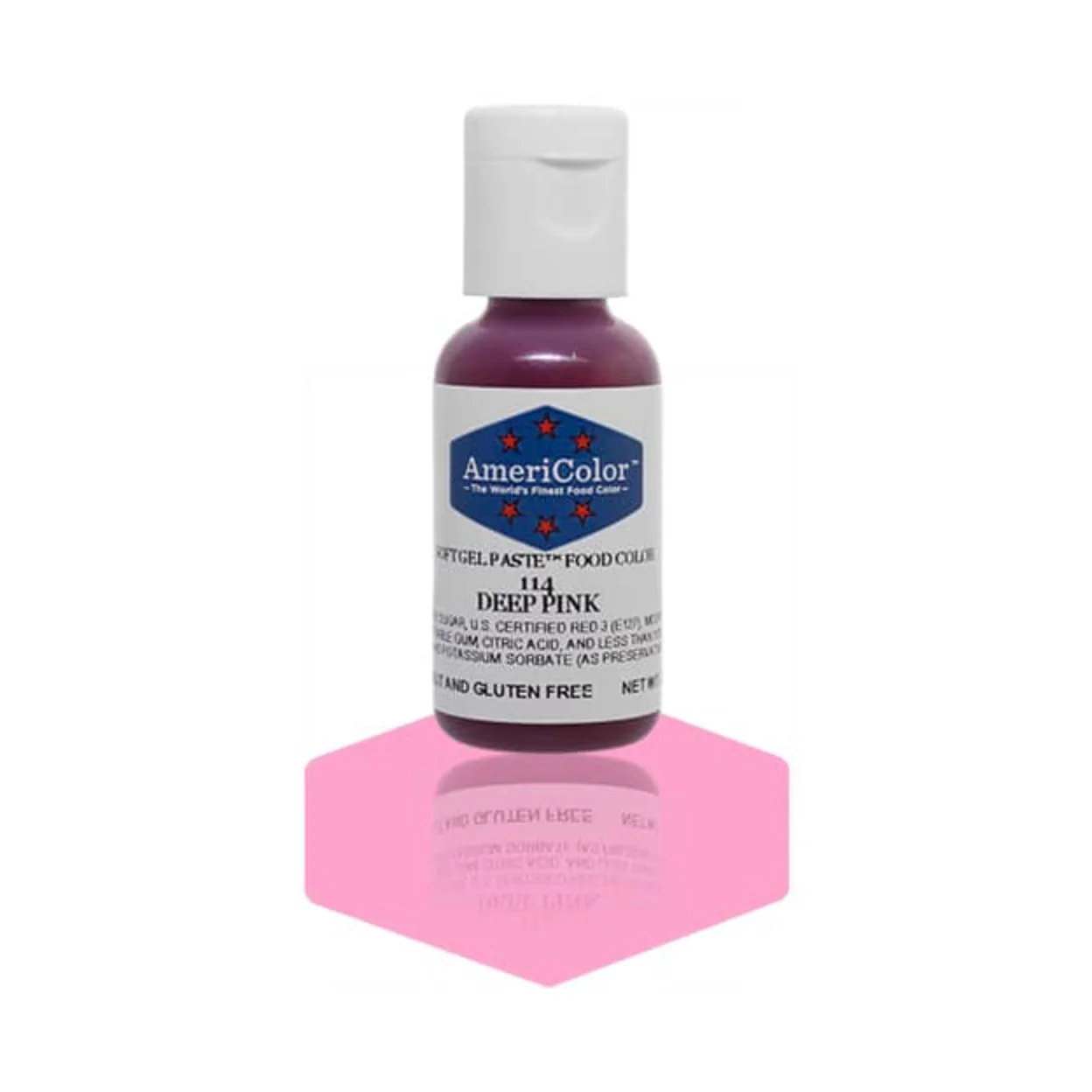 AMERICOLOR Deep Pink – Soft Gel Paste Food Colours, 0.75oz - Canadian Distribution - Ships Free Within Canada on Orders Above CAD $199