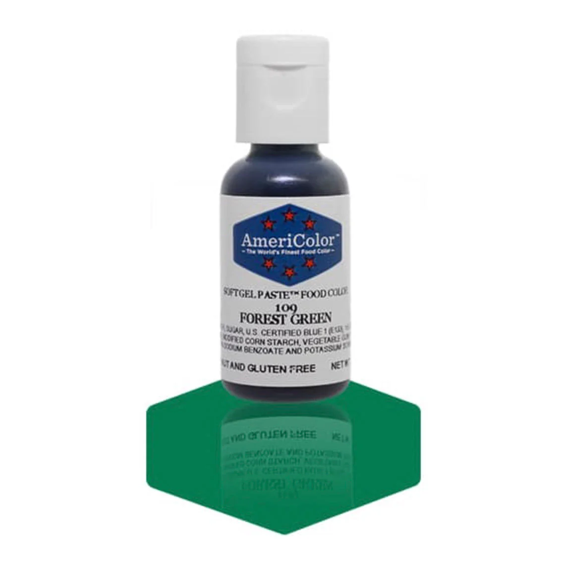 AMERICOLOR Forest Green – Soft Gel Paste Food Colours, 0.75oz - Canadian Distribution - Ships Free Within Canada on Orders Above CAD $199