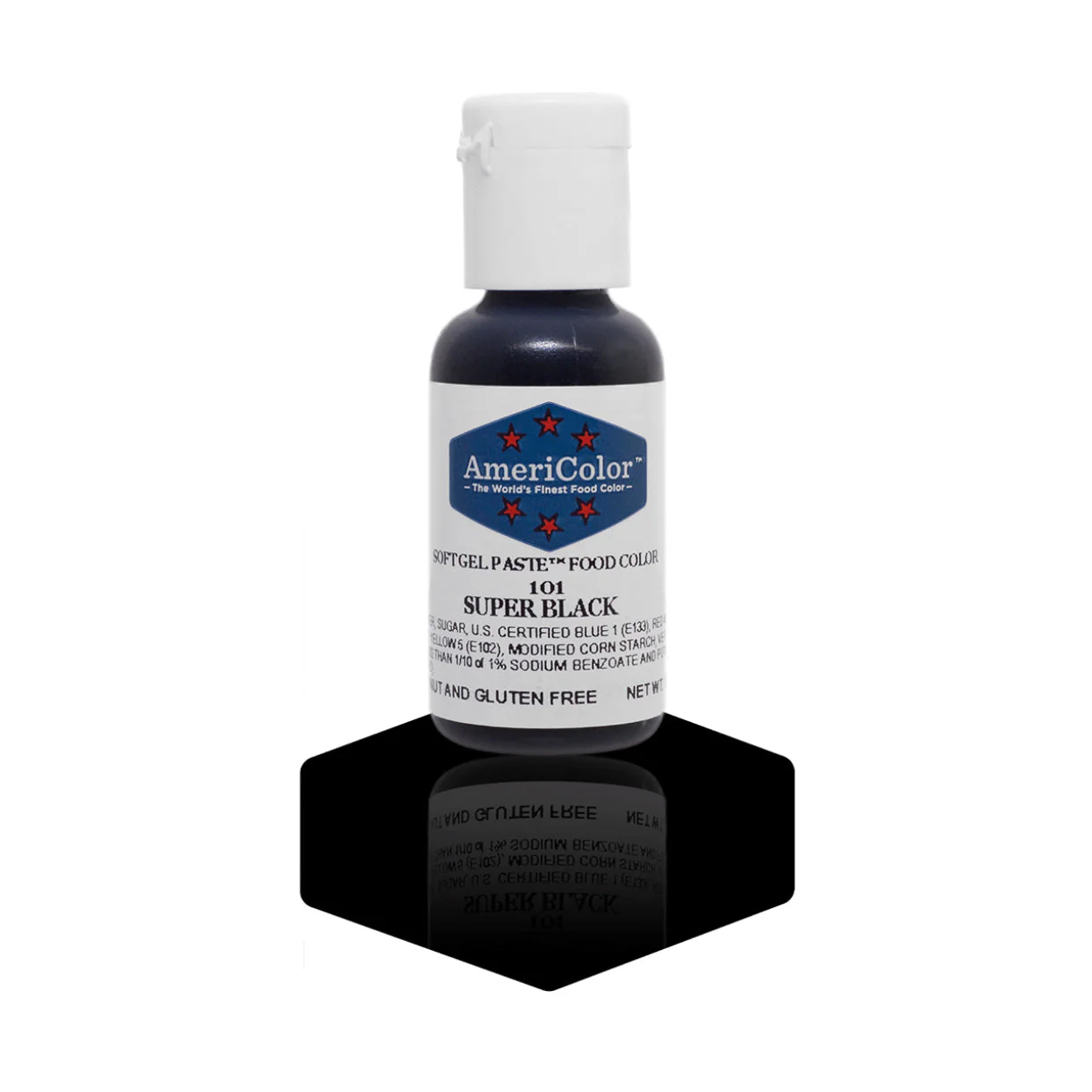 AMERICOLOR Super Black – Soft Gel Paste Food Colours, 0.75oz - Canadian Distribution - Ships Free Within Canada on Orders Above CAD $199