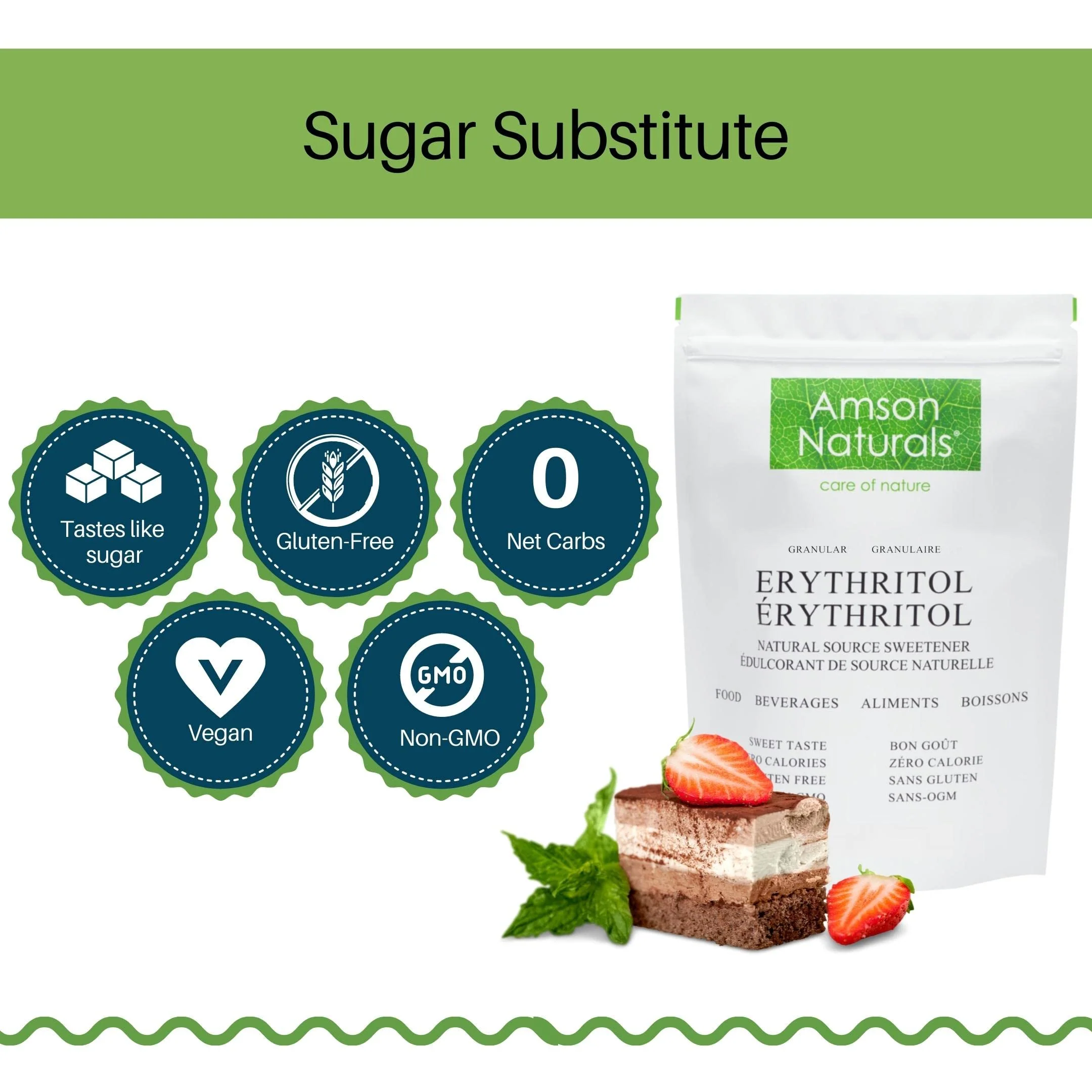 Amson Naturals – Erythritol – Granular Sweetener – 5 lb - Canadian Distribution - Ships Free Within Canada on Orders Above CAD $199 - Image 3