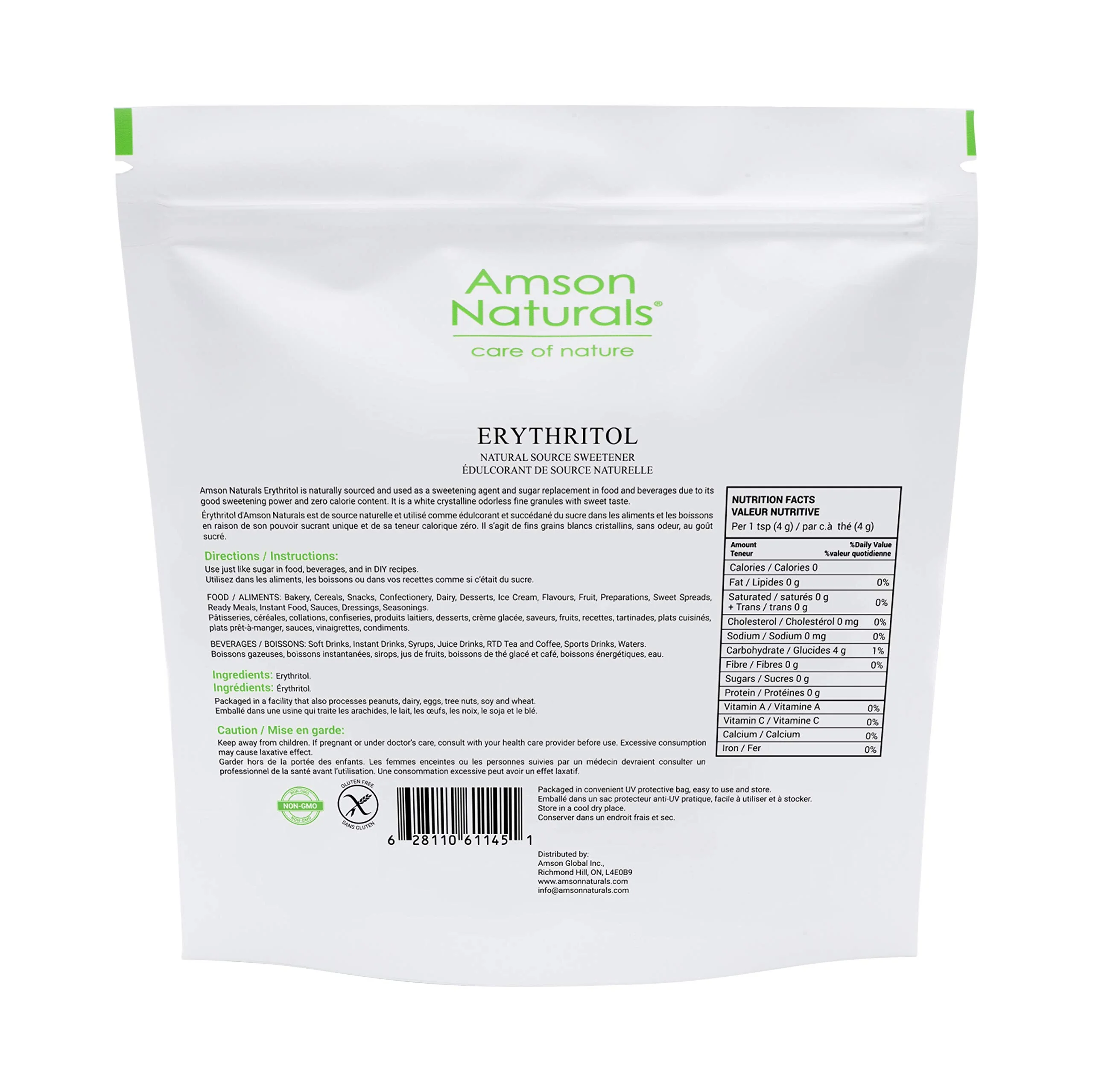 Amson Naturals – Erythritol Granular Sweetener – Original – 10lb - Canadian Distribution - Ships Free Within Canada on Orders Above CAD $199 - Image 6