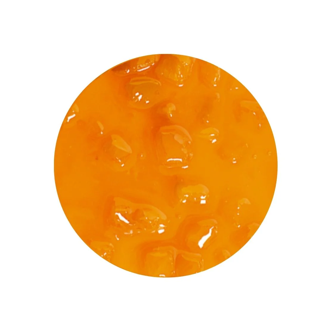 "PRE-ORDER" Apricot Sundae Dessert Topping - Case of 2 x 3 KG Buckets - Apricot Variegate - Rubicone Canada - Ships Free Within Canada on Orders Above CAD $199