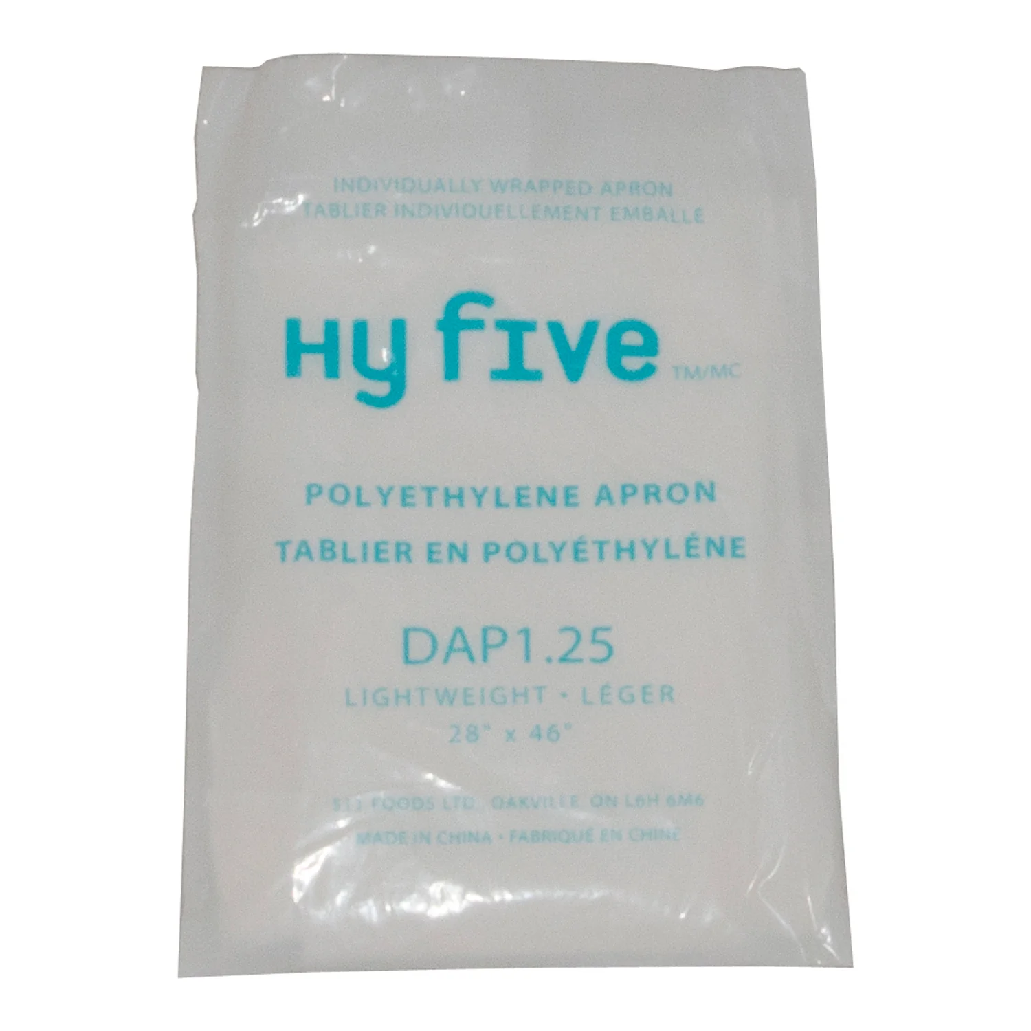 Apron Poly White - 1 x 100 each - Hy-five - Packaging and Accessories - Restaurant Supplies and Equipment - Canadian Distribution - Image 3