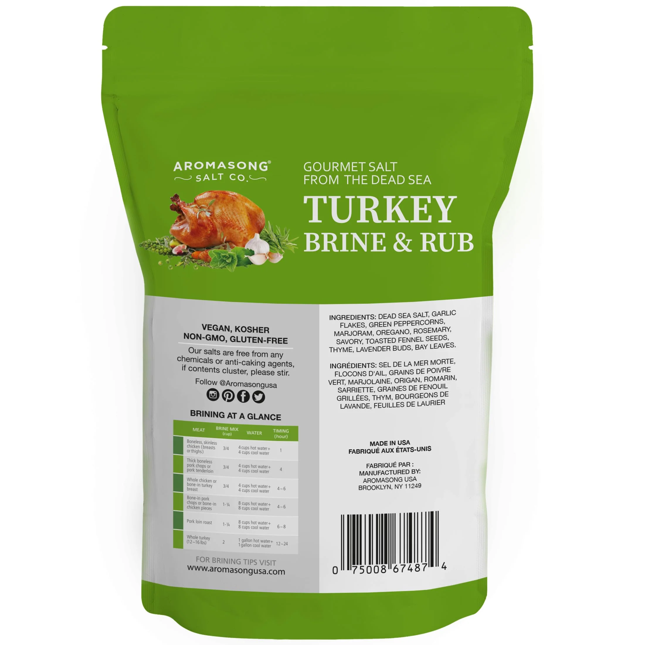 Aromasong – Turkey Brine – Herbs de Provence – 2 lb - Canadian Distribution - Ships Free Within Canada on Orders Above CAD $199 - Image 2
