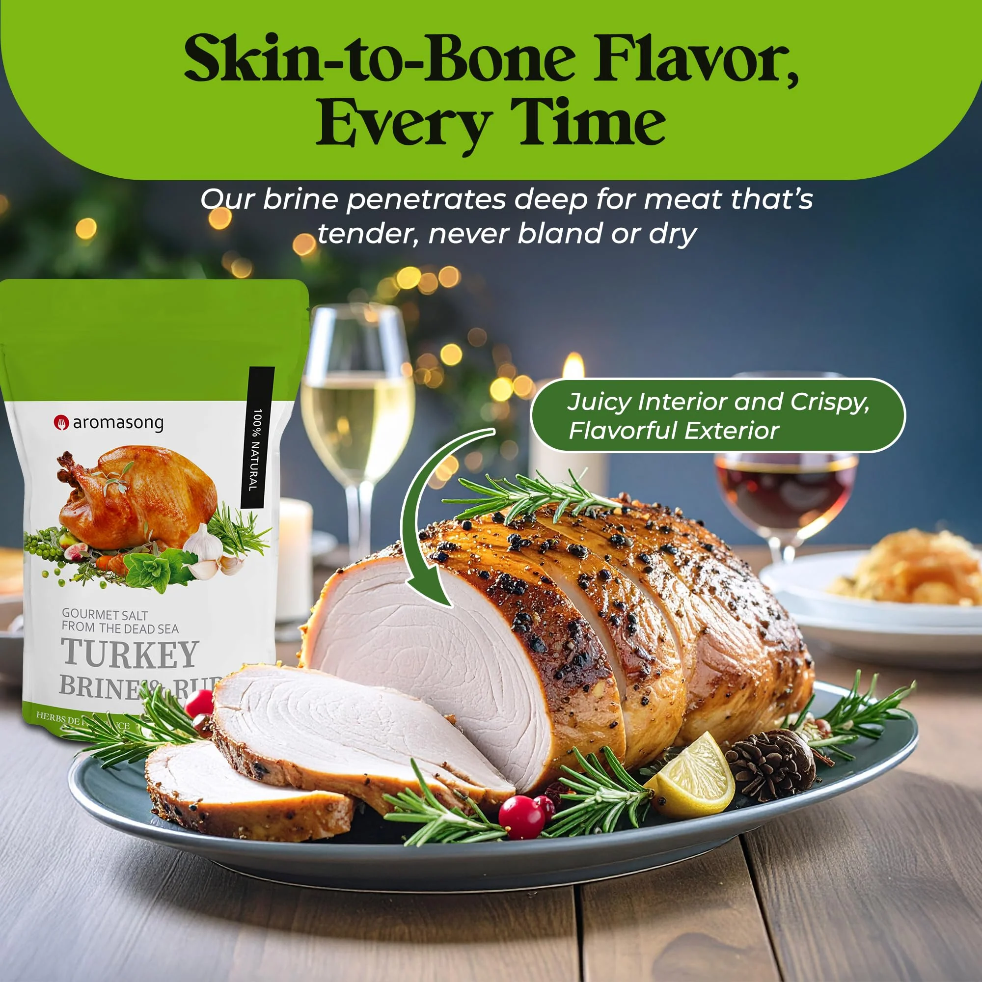 Aromasong – Turkey Brine – Herbs de Provence – 2 lb - Canadian Distribution - Ships Free Within Canada on Orders Above CAD $199 - Image 5