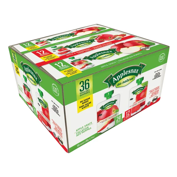Assorted Apple Snack Pack - 144 × 90 g - Applesnax - Canadian Distribution - Ships Free Within Canada on Orders Above CAD $199