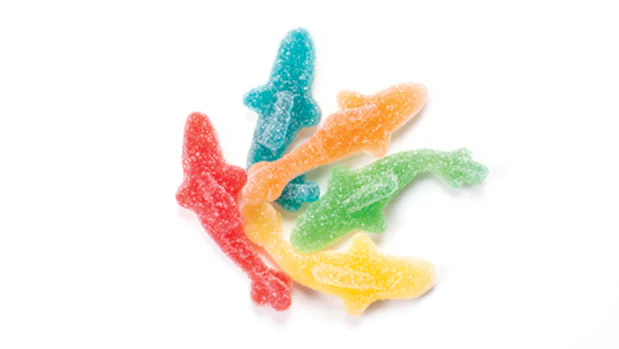 Assorted Gummy Sharks Candy (Light Sour)  - 26.5 LB Box - Premium Candies & Gummies - Ships Free Within Canada on Orders Above CAD $199