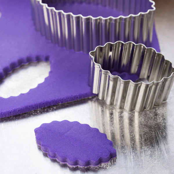 ATECO 5205 Fluted Football Cookie Cutter Set - Stainless Steel, Set of 5 - Canadian Distribution - Ships Free Within Canada on Orders Above CAD $199 - Image 3