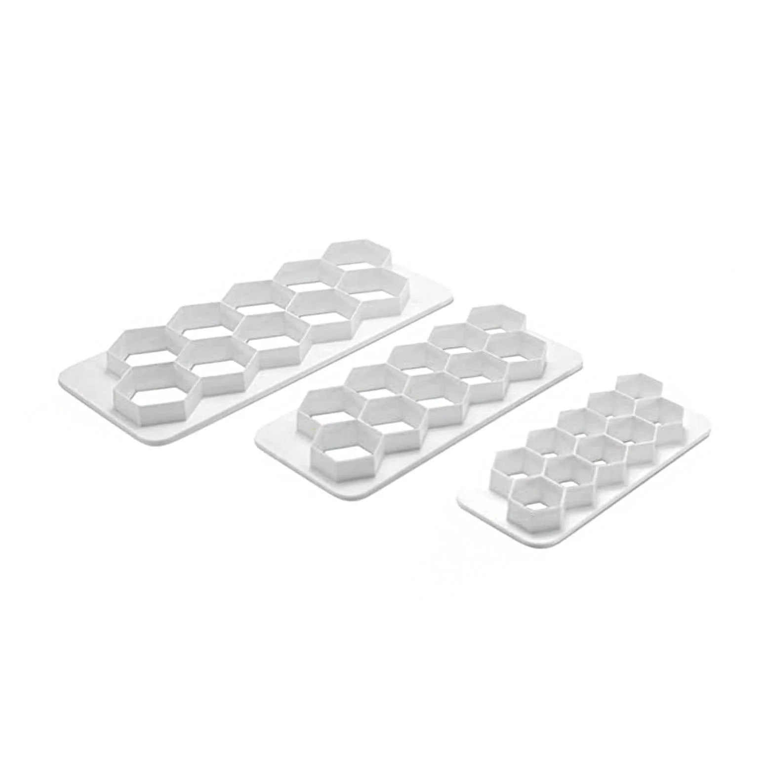 ATECO 5721 Hexagon Fondant Cutter Set - 3 Piece (Clearance) - Canadian Distribution - Ships Free Within Canada on Orders Above CAD $199 - Image 2