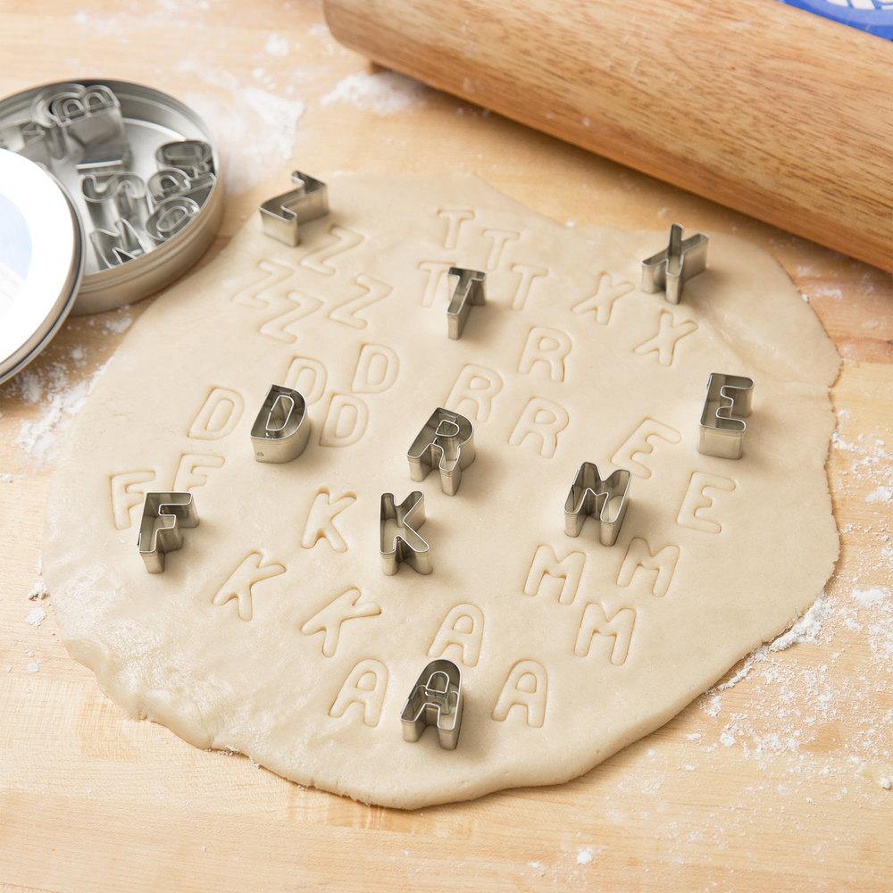 ATECO 6949 Alphabet Cookie Cutter Set (A–Z) - Tin, Set of 26 - Canadian Distribution - Ships Free Within Canada on Orders Above CAD $199 - Image 2