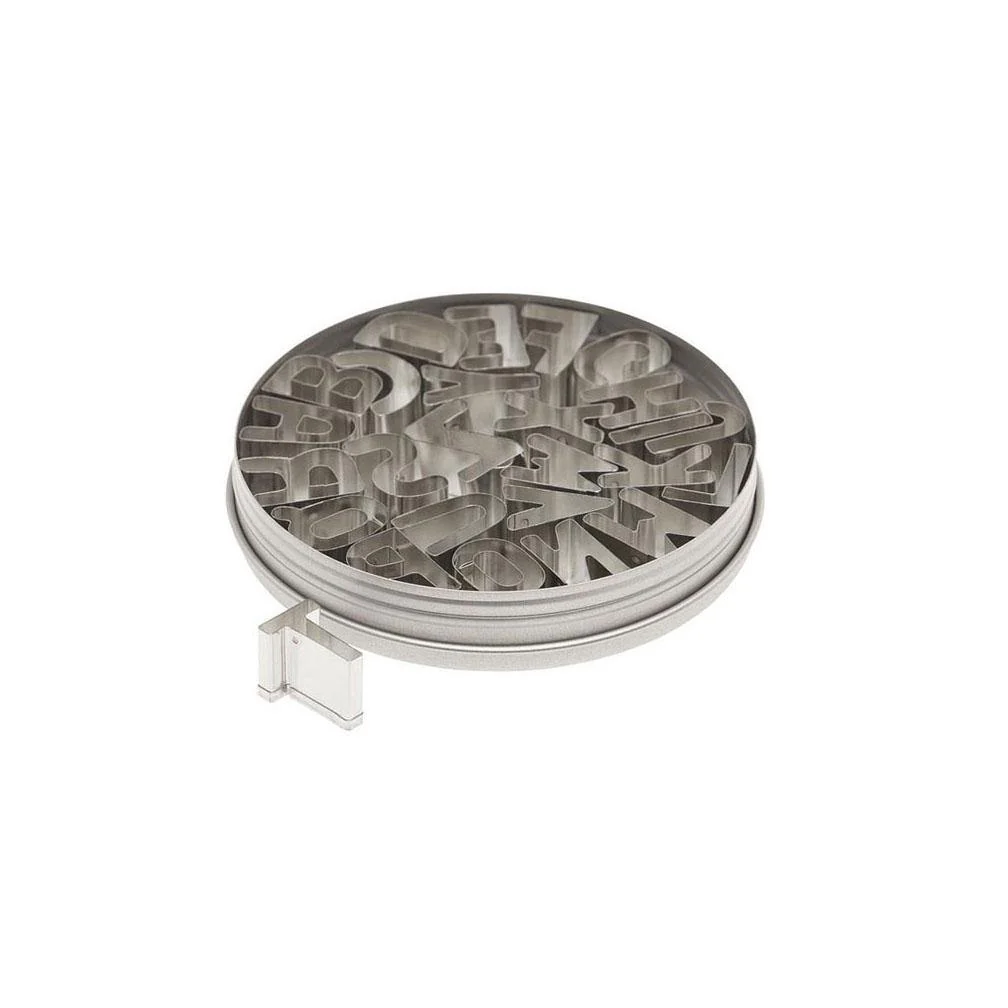 ATECO 6949 Alphabet Cookie Cutter Set (A–Z) - Tin, Set of 26 - Canadian Distribution - Ships Free Within Canada on Orders Above CAD $199 - Image 4