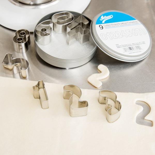 ATECO 7802 Number Cutter Set (0-8, flip 6 for 9) - Stainless Steel, Set of 9 - Canadian Distribution - Ships Free Within Canada on Orders Above CAD $199 - Image 3