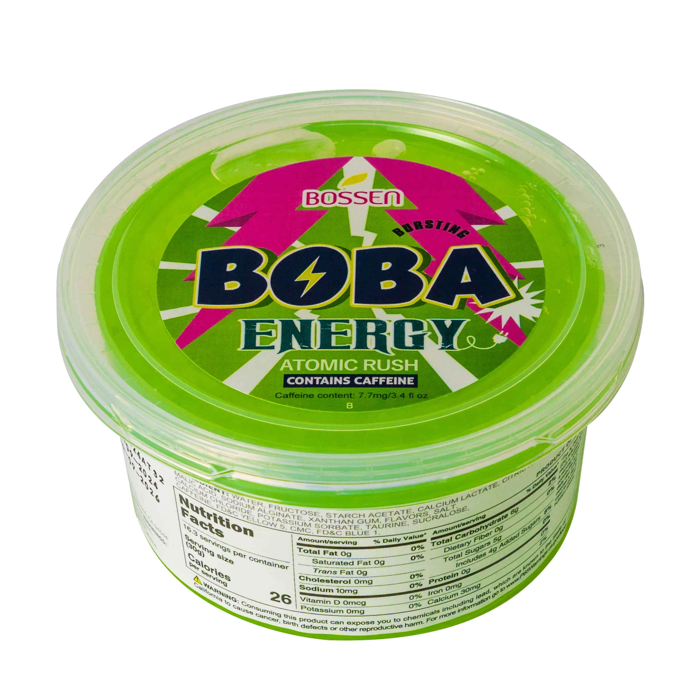 Atomic Rush Bursting Boba ENERGY | Caffeinated Popping Boba | Foodservice Bossen Canada Distribution | Ships Free Within Canada on Orders Above CAD $199 - Image 2