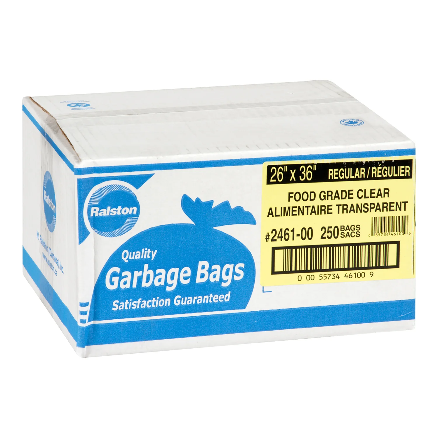 Bag Garbage 26 x 36 Regular Food Grade Clear - 250 each - Ralston - Packaging and Accessories - Restaurant Supplies and Equipment - Canadian Distribution - Image 2