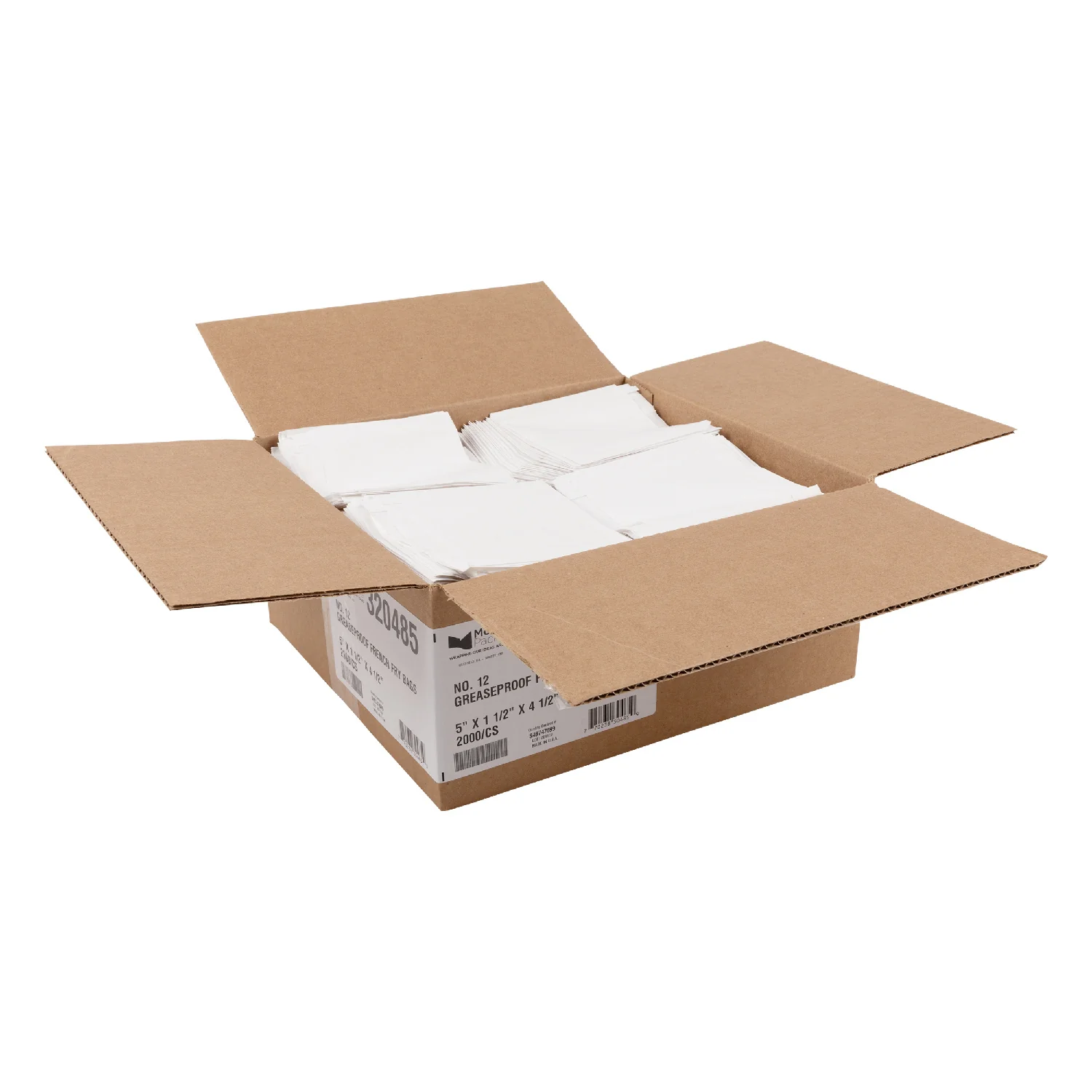 Bag Paper French Fries 5 x 1.5 x 4.5 - 1 x 2000 count - Mcnairn Packagi - Packaging and Accessories - Restaurant Supplies and Equipment - Canadian Distribution - Image 3