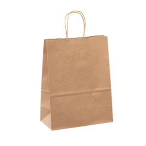 Bag Paper Handle Twisted 10 x 5x13 Kraft - 1 x 250 count - Calibre Marketi - Packaging and Accessories - Restaurant Supplies and Equipment - Canadian Distribution