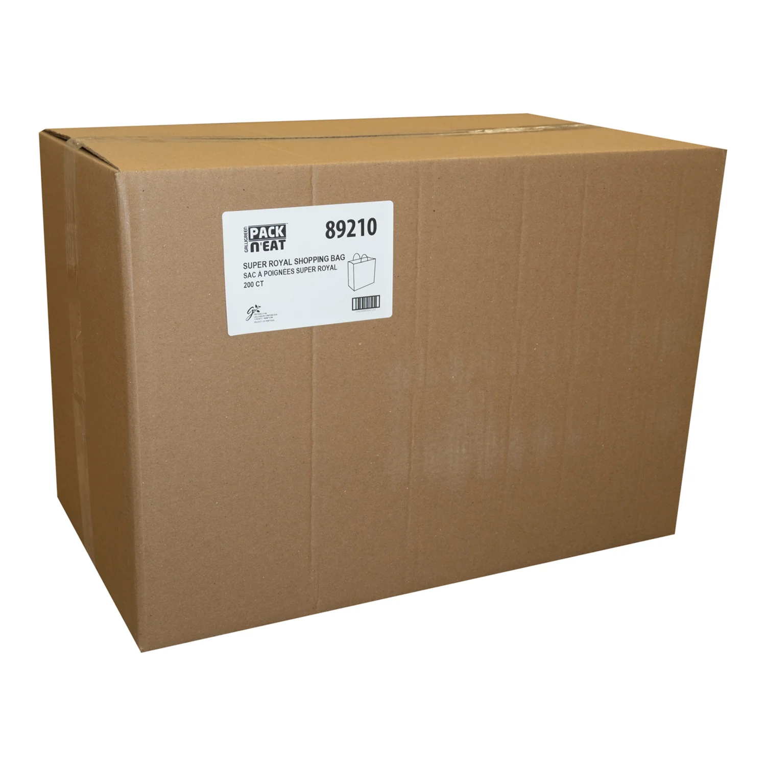 Bag Paper Super Royal Kraft 13.8 x 9.8 x 17.5 - 1 x 200 count - Packn'eat - Packaging and Accessories - Restaurant Supplies and Equipment - Canadian Distribution - Image 3