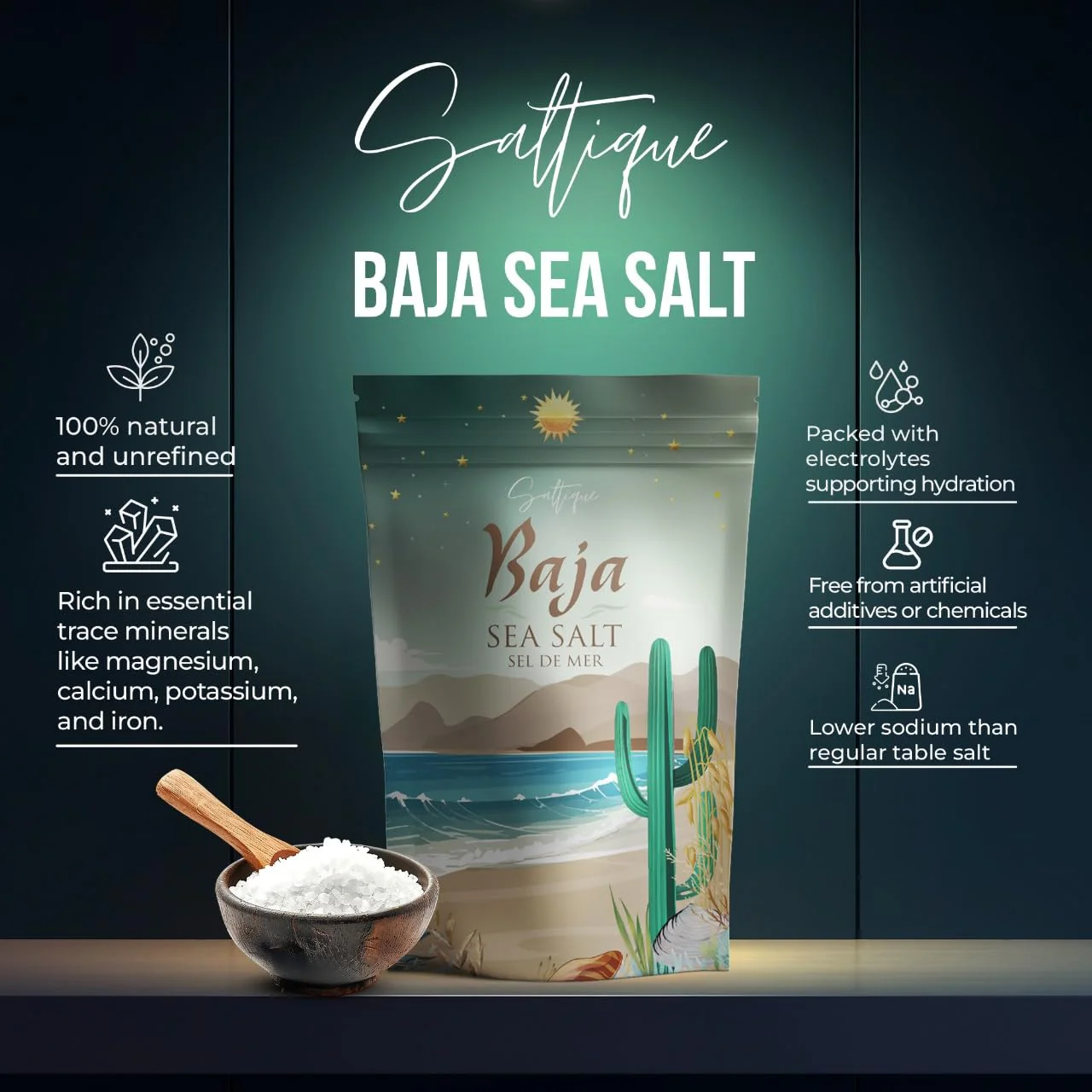 Baja – Sea Salt Coarse – Original – 5lb – High mineral - Canadian Distribution - Ships Free Within Canada on Orders Above CAD $199 - Image 3