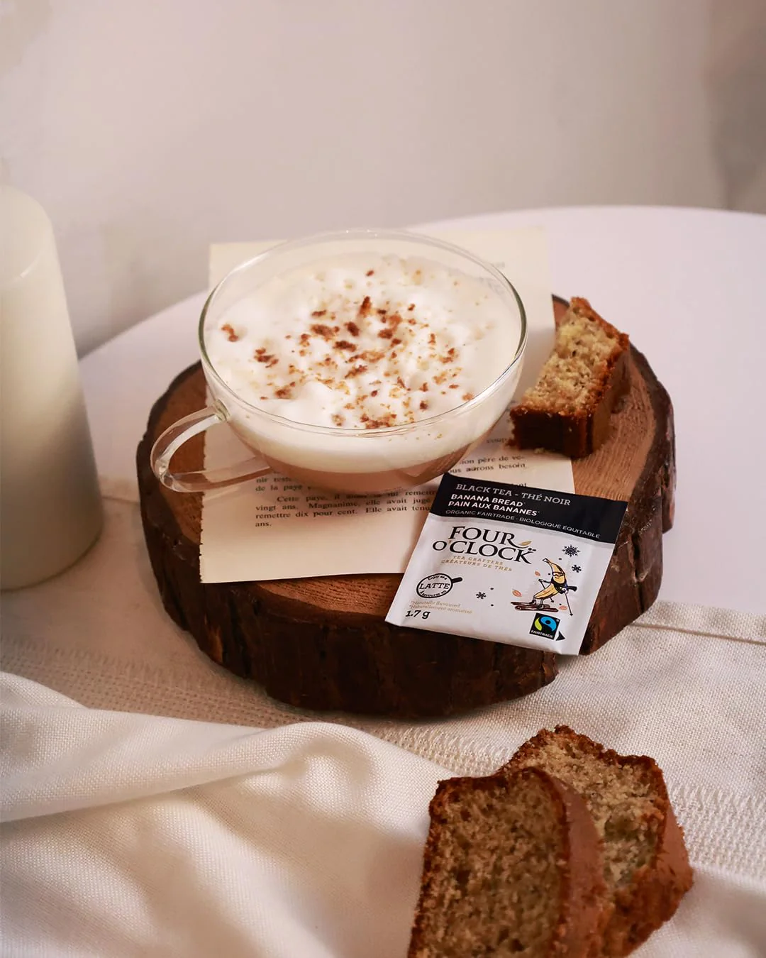 Banana Bread Black Tea - Organic Fair Trade, Holiday Collection, Low Caffeine, Natural & Sugar-Free, 2 x 15 Tea Bags - Canadian Distribution - Ships Free Within Canada on Orders Above CAD $199 - Image 4