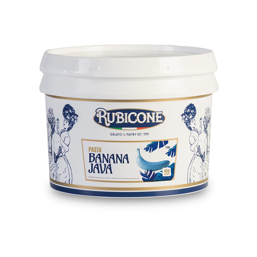 "PRE-ORDER" Banana Java - Fruit Gelato Pastes - Case of 2 x 3 KG Buckets - Rubicone Canada - Ships Free Within Canada on Orders Above CAD $199