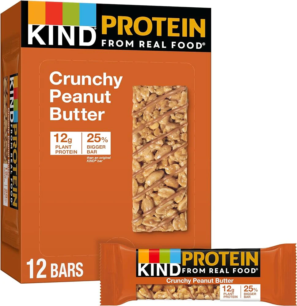 Bar Crunchy Peanut Butter - 6 x 12 count - Kind Llc - Restaurant and Foodservice Ingredients - Canadian Distribution - Ships Free Within Canada on Orders Above CAD $199