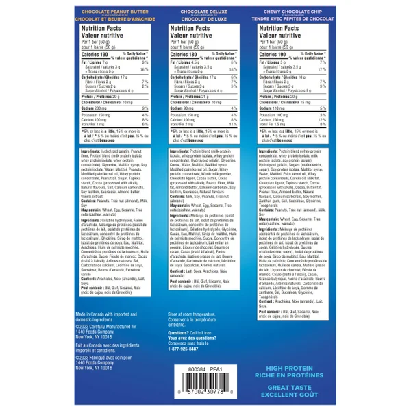 Bars Variety Pack - 72 × 50 g - Pure Protein - Canadian Distribution - Ships Free Within Canada on Orders Above CAD $199 - Image 2