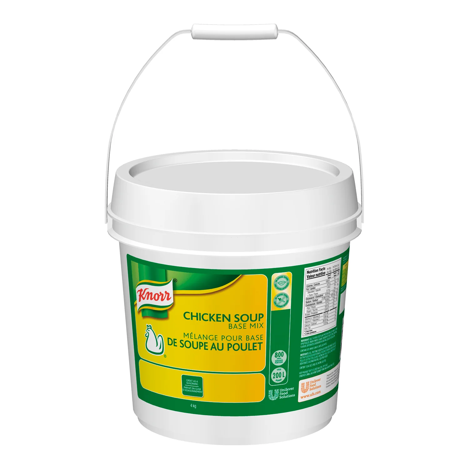 Base Chicken Dry No MSG - 1 x 4 kg - Knorr Swiss - Restaurant and Foodservice Ingredients - Canadian Distribution - Ships Free Within Canada on Orders Above CAD $199 - Image 2