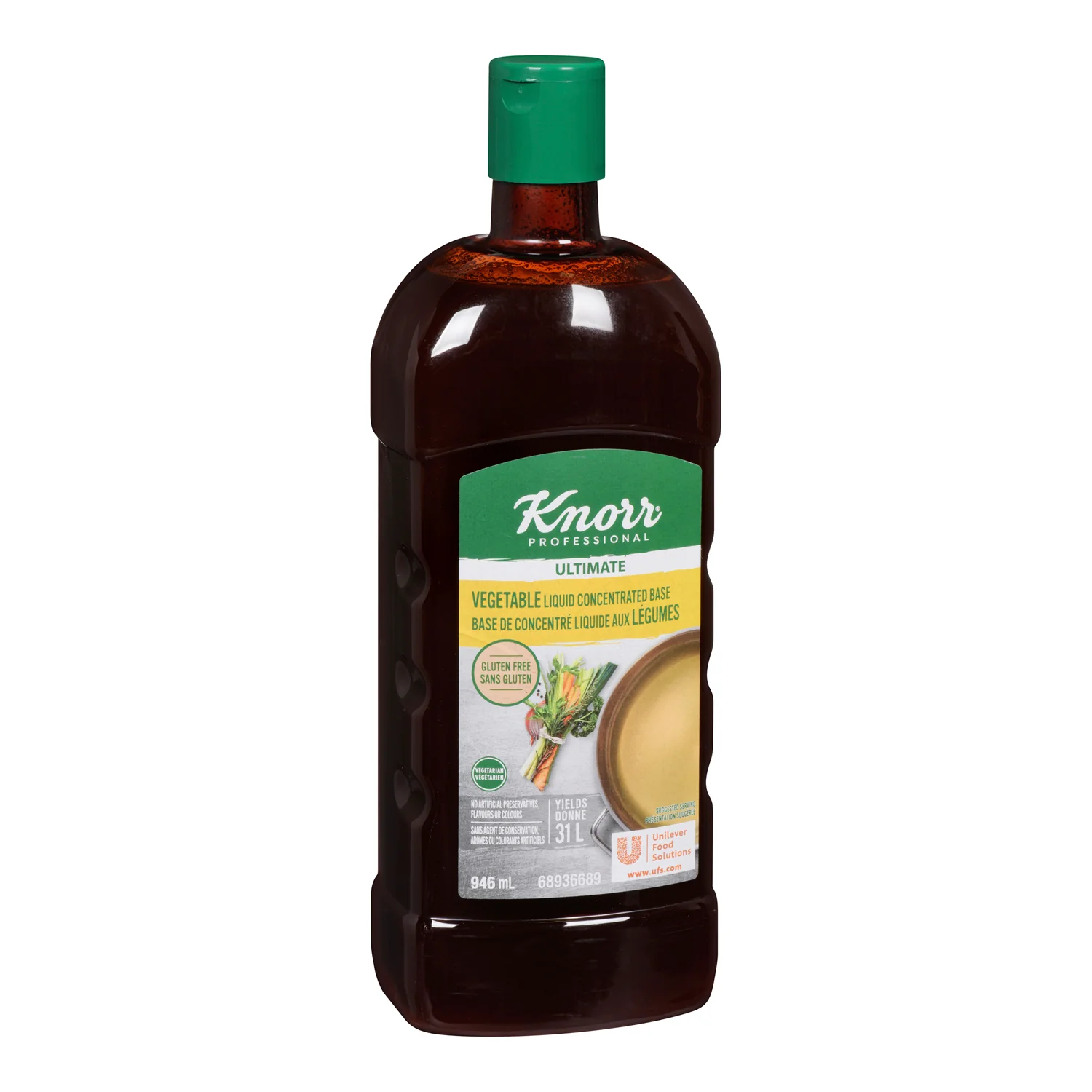 Base Vegetable Liquid Concentrate Professional Gluten-Free - 4 x 946 mL - Knorr Swiss - Restaurant and Foodservice Ingredients - Canadian Distribution - Ships Free Within Canada on Orders Above CAD $199