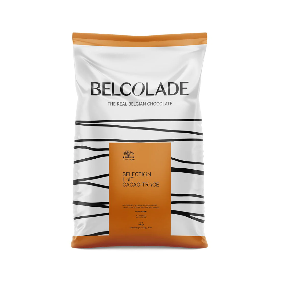 BELCOLADE Selection Lait 34% – Milk Chocolate Couverture - 15kg - Canadian Distribution - Ships Free Within Canada on Orders Above CAD $199