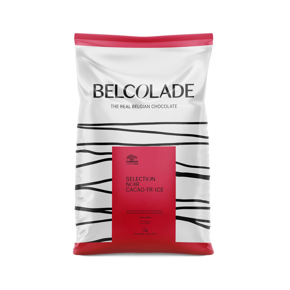 BELCOLADE Selection Noir 55% – Dark Chocolate Couverture - 15kg - Canadian Distribution - Ships Free Within Canada on Orders Above CAD $199