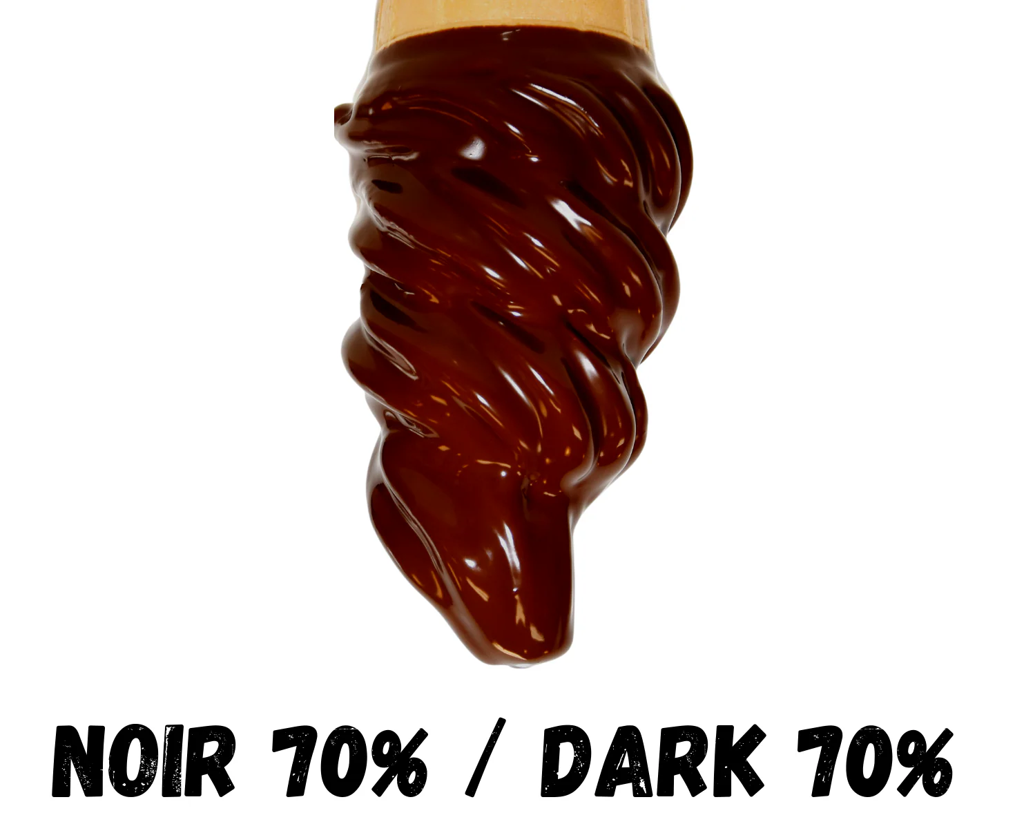 Belgian Dark 70% Cone Dip - Case of 6 x 1KG - Canadian Distribution - Ships Free Within Canada on Orders Above CAD $199